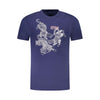 Cavalli Class Blu Cotton Men T-Shirt
