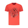 Cavalli Class Red Cotton Men T-Shirt