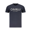 Cavalli Class Blue Cotton Men T-Shirt