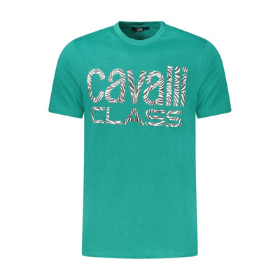 Cavalli Class Verde Cotton Men's T-Shirt