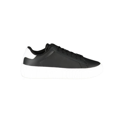 Tommy Hilfiger Black Polyurethane Men Sneaker