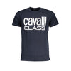 Cavalli Class Blu Cotton Men T-Shirt