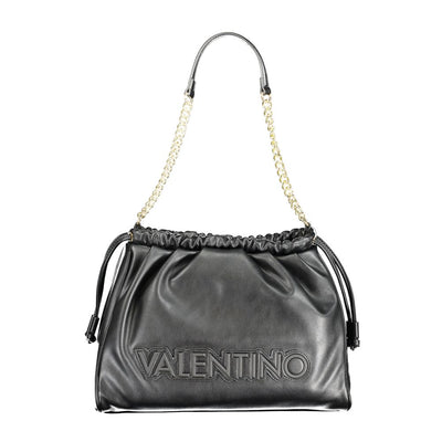 Mario Valentino Black Polyurethane Women Shoulder Bag