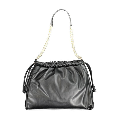 Mario Valentino Black Polyurethane Women Shoulder Bag
