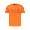 Napapijri Orange Cotton Men T-Shirt