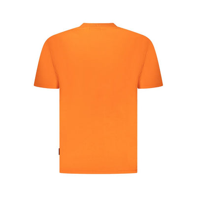 Napapijri Orange Cotton Men T-Shirt