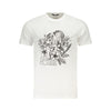 Cavalli Class White Cotton Men T-Shirt