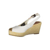 Tommy Hilfiger White Polyester Women Sandal