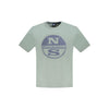 North Sails Green Cotton Men T-Shirt