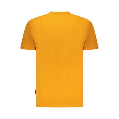 Napapijri Orange Organic Cotton Men T-Shirt