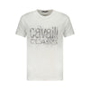 Cavalli Class White Cotton Men T-Shirt