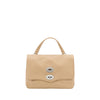 Zanellato Beige Calf Leather Bos Taurus Shoulder Bag