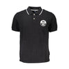 North Sails Black Cotton Men Polo Shirt