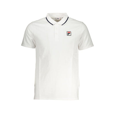 Fila White Cotton Men's Polo Shirt