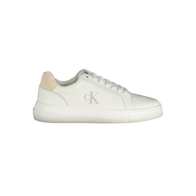 Calvin Klein White Polyurethane Men's Sneaker