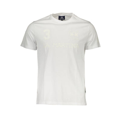 La Martina Bianco Cotton Men's T-Shirt