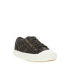 Fendi Brown Polyamide Low Top Sneakers
