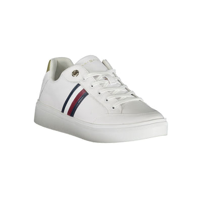 Tommy Hilfiger White Polyurethane Women Sneaker