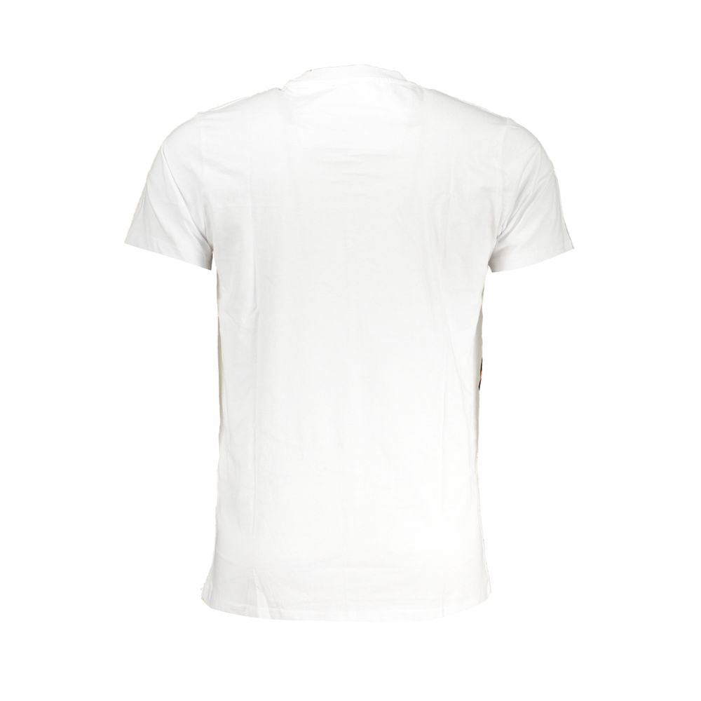 Cavalli Class Bianco Cotton Men T-Shirt