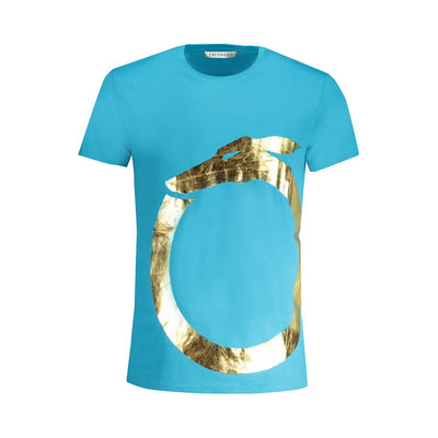 Trussardi Azzurro Cotton Men T-Shirt
