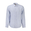 Guess Jeans Blu Linen Men Shirt