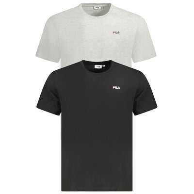 Fila Black Organic Cotton Men's T-Shirt