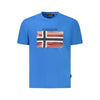 Napapijri Blue Cotton Men T-Shirt