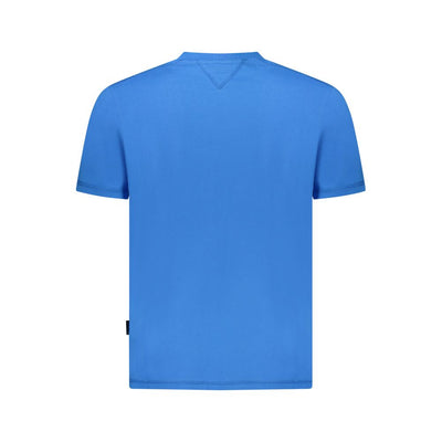 Napapijri Blue Cotton Men T-Shirt