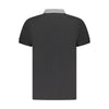 Cavalli Class Black Cotton Men Polo Shirt