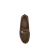 Fendi Brown Rubber Slip-On Loafers