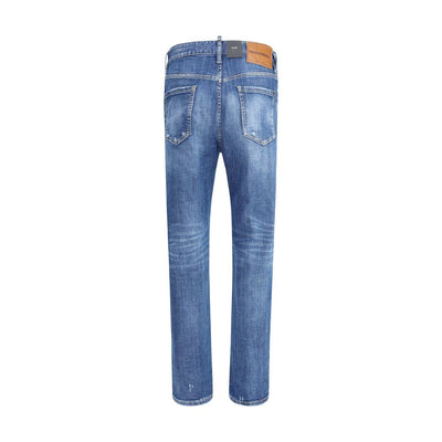Dsquared² Blue Cotton Skinny Jeans
