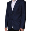 Dolce & Gabbana Blue Wool Single Breasted Suit Coat Blazer