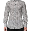 Dolce & Gabbana White Floral Print Casual Long Sleeves Shirt