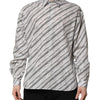 Dolce & Gabbana White Striped Long Sleeves Men Formal Shirt