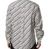 Dolce & Gabbana White Striped Long Sleeves Men Formal Shirt