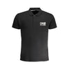Cavalli Class Black Cotton Men's Polo Shirt