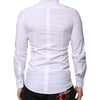 Dolce & Gabbana White Cotton GOLD Long Sleeves Dress Shirt