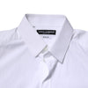 Dolce & Gabbana White Cotton GOLD Long Sleeves Dress Shirt
