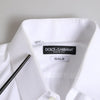 Dolce & Gabbana White Cotton GOLD Long Sleeves Dress Shirt