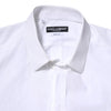 Dolce & Gabbana White Cotton GOLD Long Sleeves Dress Shirt