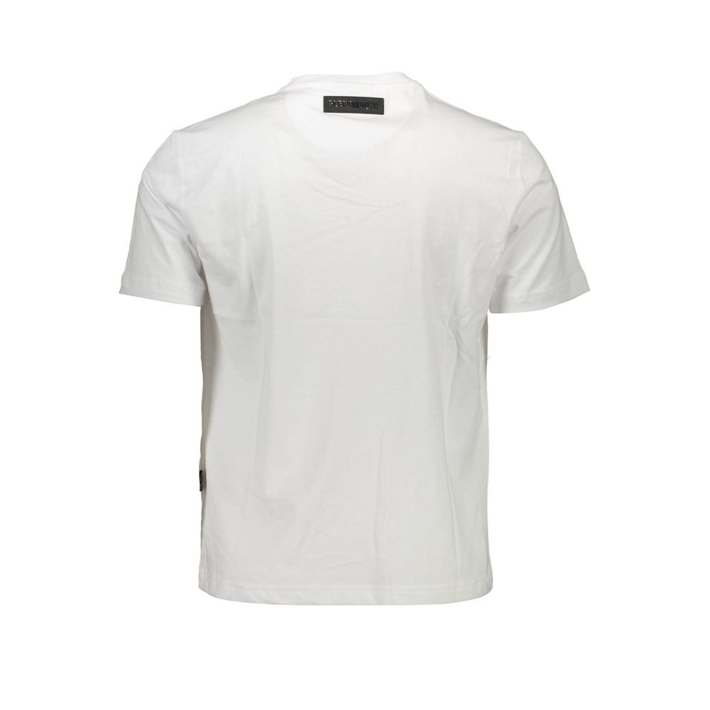 Weißes Baumwoll-T-Shirt von Plein Sport