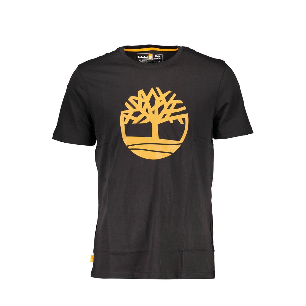 Timberland Black Organic Cotton Men T-Shirt