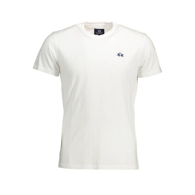 La Martina White Cotton T-Shirt