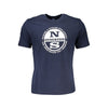 North Sails Blue Cotton Men T-Shirt