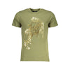 Cavalli Class Verde Cotton Men T-Shirt