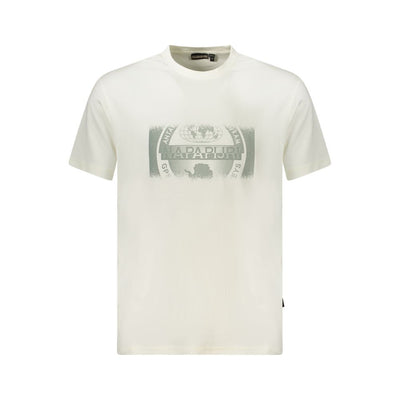 Napapijri White Cotton Men's T-Shirt