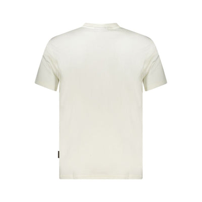 Napapijri White Cotton Men's T-Shirt