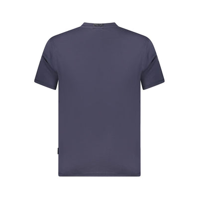 Napapijri Blue Organic Cotton Men T-Shirt