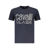 Cavalli Class Blue Cotton Men T-Shirt