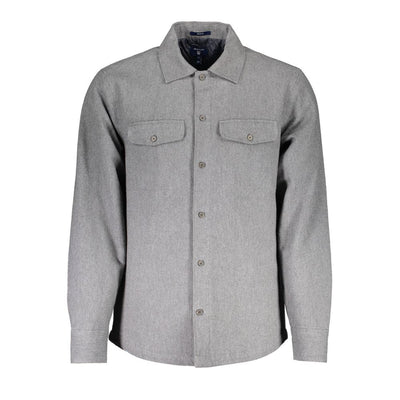 Gant Grigio Cotton Men Shirt